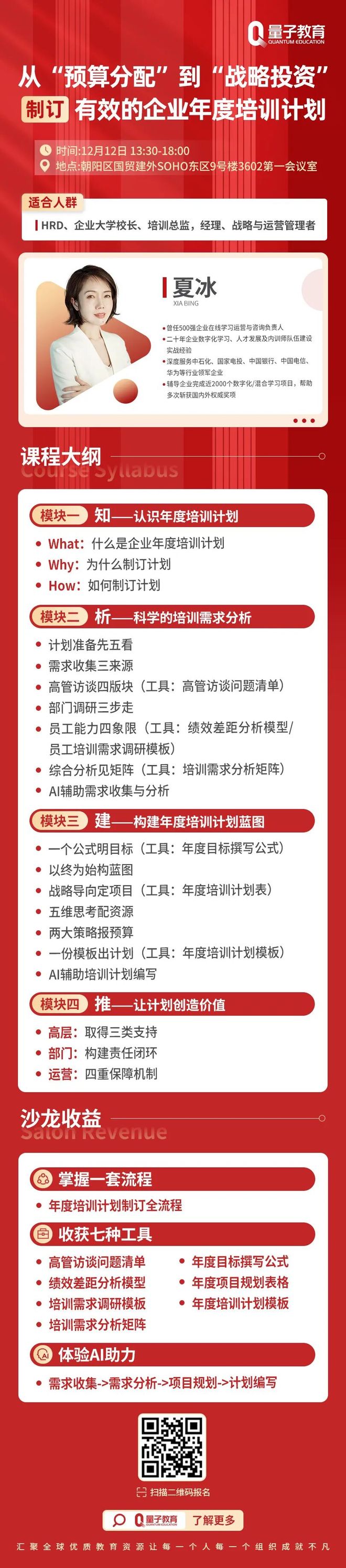 北京线下沙龙报名｜制订有效的年度培训计划！(图3)